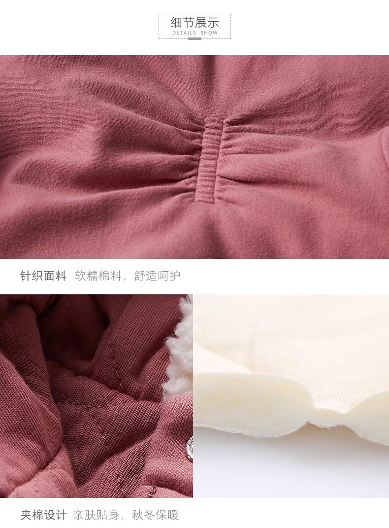 Cotton Church mùa thu và mùa đông cho người mẫu cộng với nhung jumpsuit dày cho bé bộ khủng long