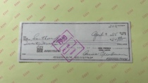 American old checks Canceled Check Collection Ticket Nostalgic 7080s Corporate Institutional Check Banknote Coin