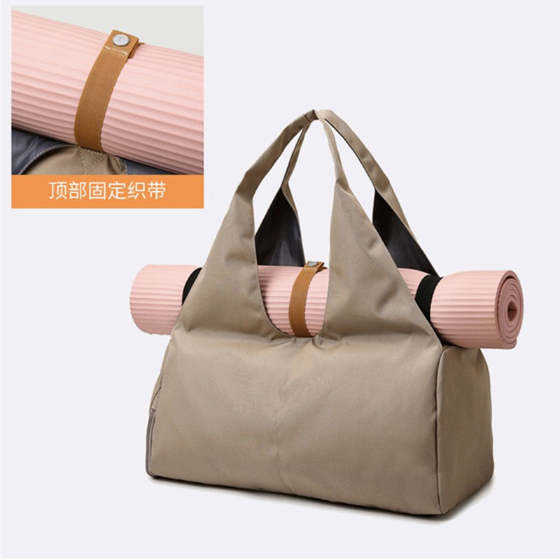 Yoga Single-Shoulder Bag for Men and Women, Swimming Sports Bag, Men's Shoe Compartment, Dry and Wet Separation Fitness Bag, New Multi-Pocket Bag