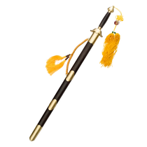 Longquan Yangs Tai Chi Pattern Steel Sword Stainless Steel Semi-Hard Martial Arts Sword Mens and Womens Semi-Soft Sword Widened Unedged