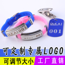  Hotel club Nightclub Bar Fitness hand brand code card Digital sauna card storage card Hand ring bracelet storage bag card