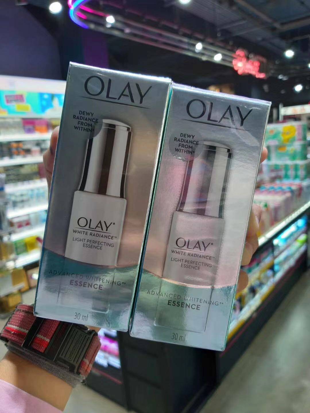 Thailand direct mail OLAY Magnolia oil small white bottle light sense essence dew liquid 30ml facial light bright white freckle bulb