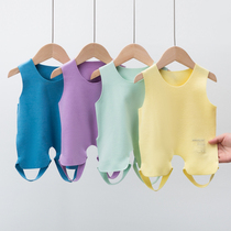 De Ron casual long sleeve legless conjoined baby bellyband vest-style baby conjoined body crawling suit