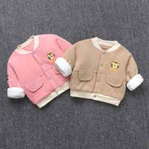 Baby cotton-padded jacket Autumn and winter children thick coat foreign thin cotton jacket wearing cotton cotton warm clothing