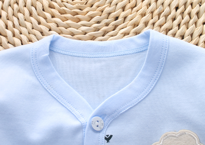 Mùa xuân và mùa thu Bộ đồ lót cho bé sơ sinh Bộ đồ sơ sinh bằng vải cotton cho trẻ sơ sinh thời trang trẻ em hàn quốc