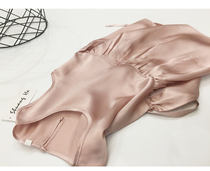 New Thin Silk Jumpsuit Princess Skirt Girls Parent-Child Summer Clothes Korean Style Xiaobao Silky Dress Direct Sales