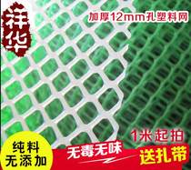 White plastic net Balcony protective net Plastic net Breeding net Plant climbing vine fence isolation net 1m thickened