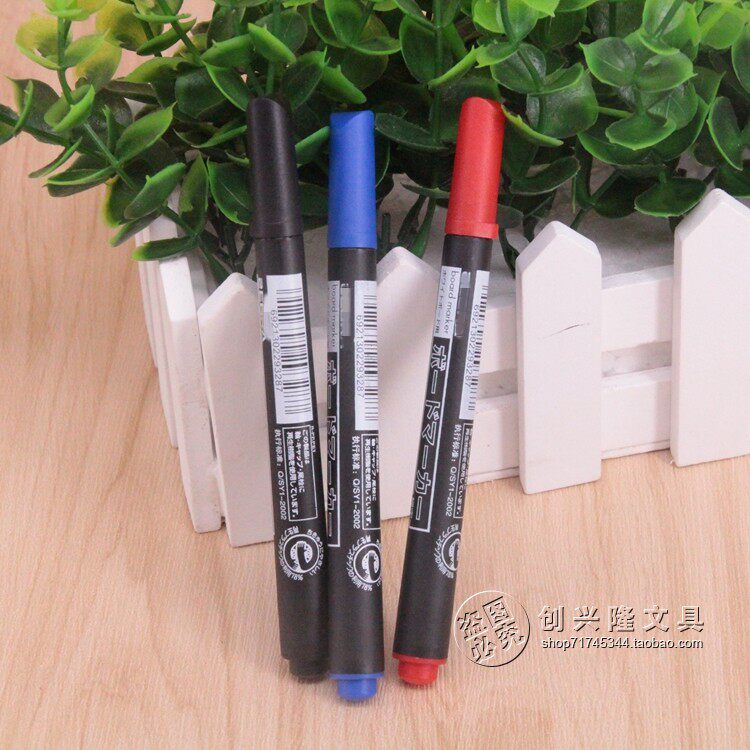 Japanese small white board pen MWB-100 small white board pen with fine small head banma erasable white board pen-Taobao