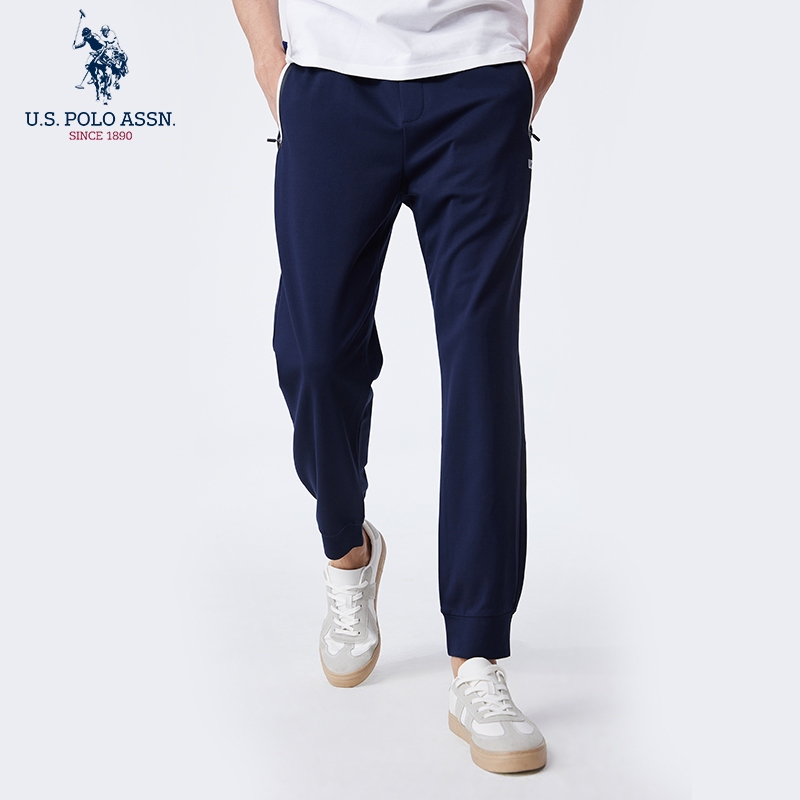 Us Polo Assn. American Polo Association Summer Jogger Pants Straight-Leg Lightweight Breathable Long Pants Sports Sweatpants