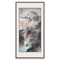 Langcaifang office landscape painting hand-painted Chinese painting ink painting vertical version study tea room entrance decoration painting landscape painting