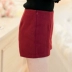 Phiên bản mới của Hàn Quốc của quần short len ​​kích thước lớn Các mẫu mùa thu đông của phụ nữ mỏng và mỏng, phần dưới của đôi bốt thẳng, thủy triều, mùa đông dày quần legging lót lông Quần tây thường
