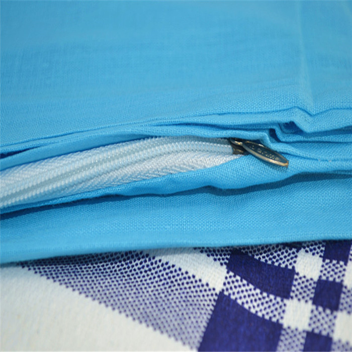 Sinh viên duy nhất màu xanh tinh khiết đơn vị quân đội quân đào tạo sky blue quilt cover cotton màu rắn nhà máy trực tiếp có thể được tùy chỉnh in ấn chăn lụa tơ tằm