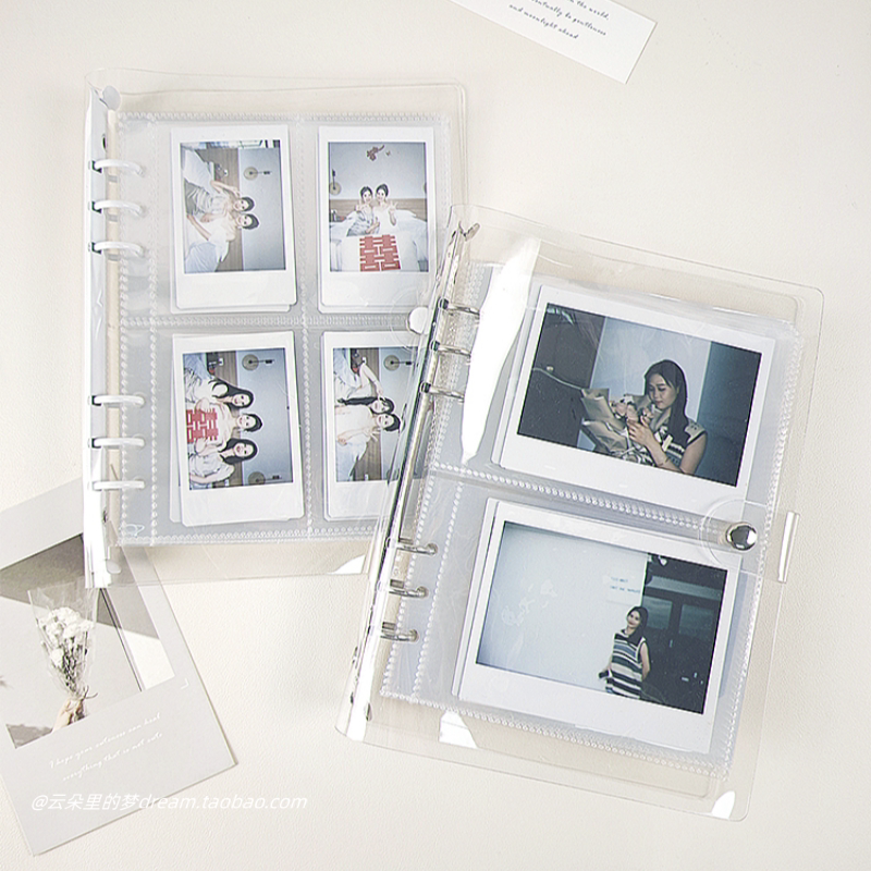 Polaroid Loose-Leaf Photo Album Ins 3inch 5inch Transparent Photo Album A5 Card Album Celebrity Photo Paper Baoli Wide300