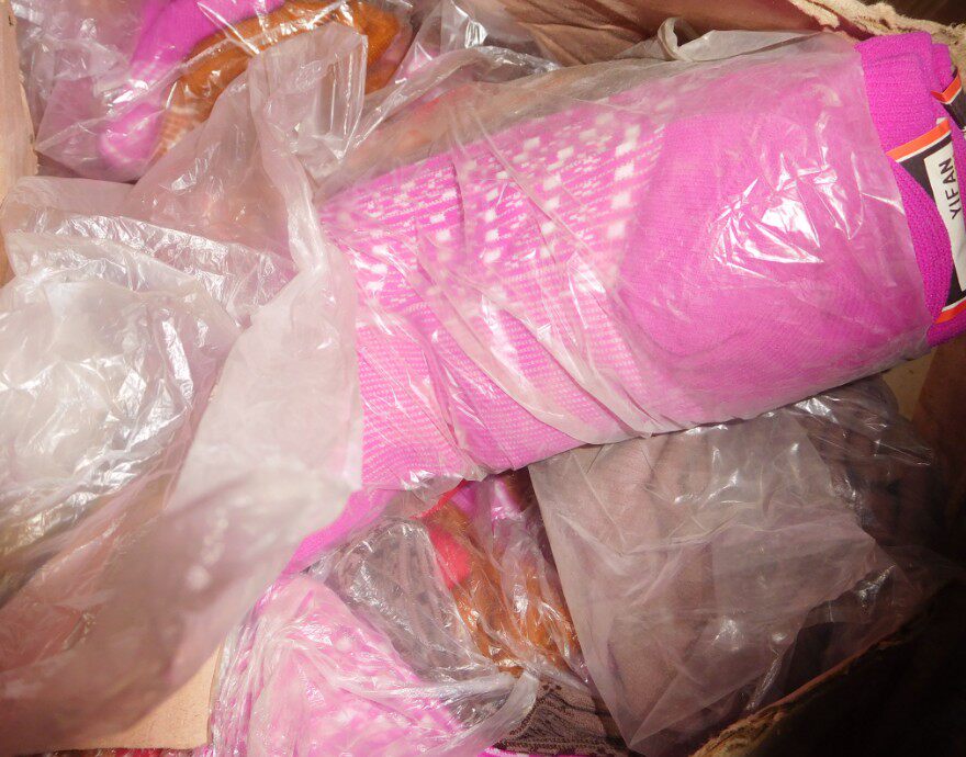 Nostalgic Collection of Old Nylon Flower Socks in the 1980s Unused Stock (Remembering Patterns of That Era)