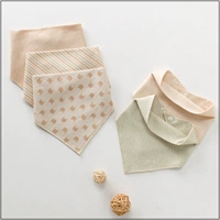 Khăn bông màu tam giác tự nhiên cho bé Cung cấp nước bọt cho bé Khăn màu tam giác khăn cotton màu hữu cơ - Cup / Table ware / mài / Phụ kiện khăn tắm cho bé