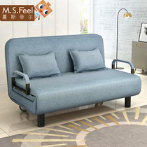 Foldable sofa bed Dual-use small apartment double sofa folding bed living room multi-function fabric sofa Simple small