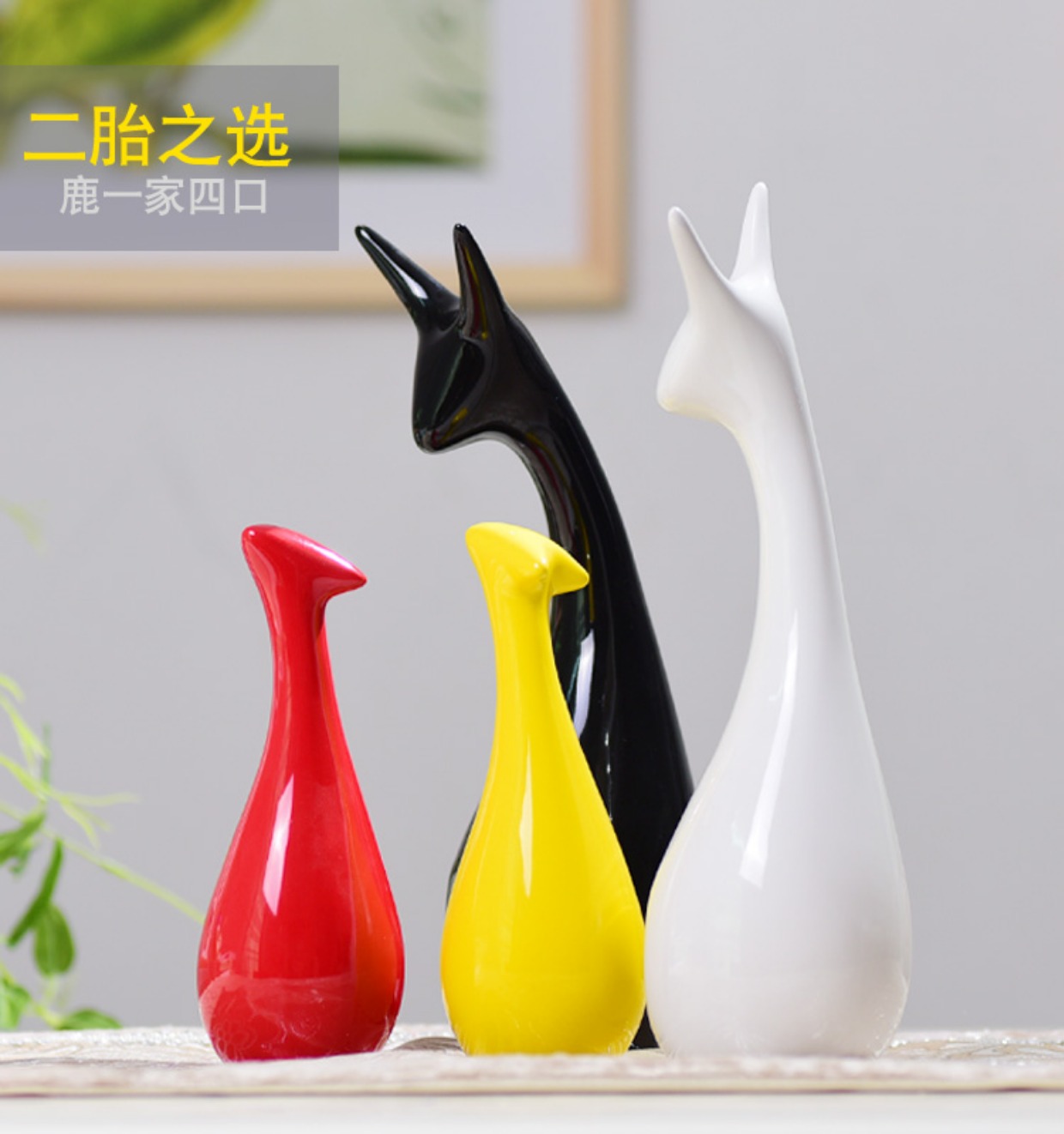 Trang chủ Gốm Thủ công Trang trí Phòng khách Tủ rượu Trang trí Tủ TV Trang trí Sáng tạo Quà tặng đám cưới Deer Family trang tri phong khach
