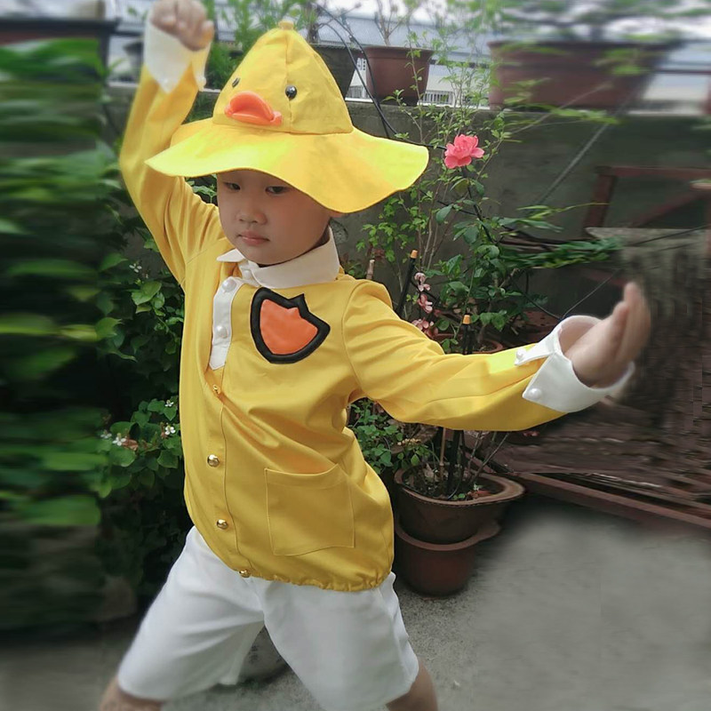 Eat chicken summer suit elite peace little yellow duck clothes Eat chicken live version of the same hat cos suit