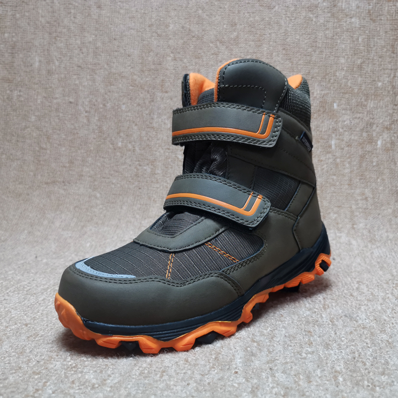 Export foreign trade boys shoes and winter outdoor waterproof gang hiking minus 20 degrees warm and anti-ski boots