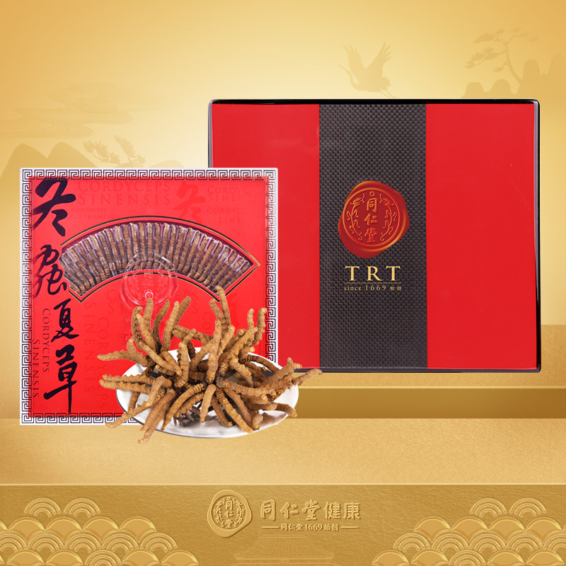 Annual goods gift box) Beijing Tongrentang aweto caterpillar fungus 24 12g official flagship store to be delivered