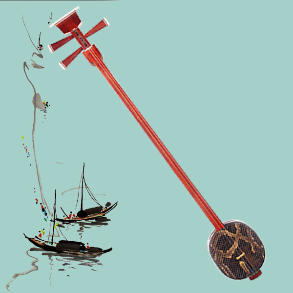 Sanskrit traditional pop-up musical instrument manufacturer promote red wood material with three string giver accessories nail professional playing tape