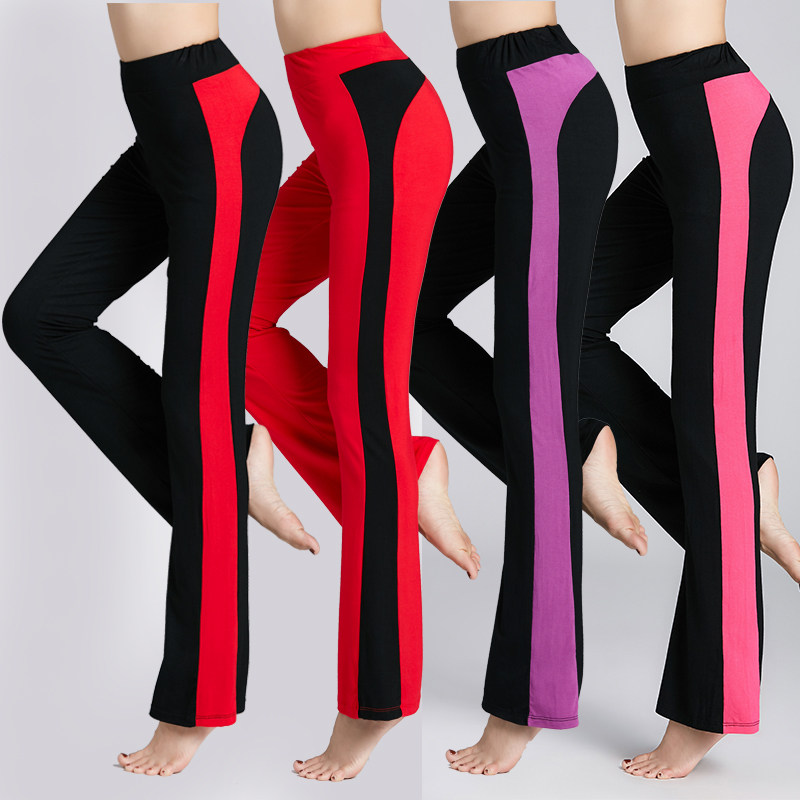 Square Dance Pants Children Long Pants Summer New Micro-Lao Sports Dance Costumes Black Practicing Modale Dance Pants