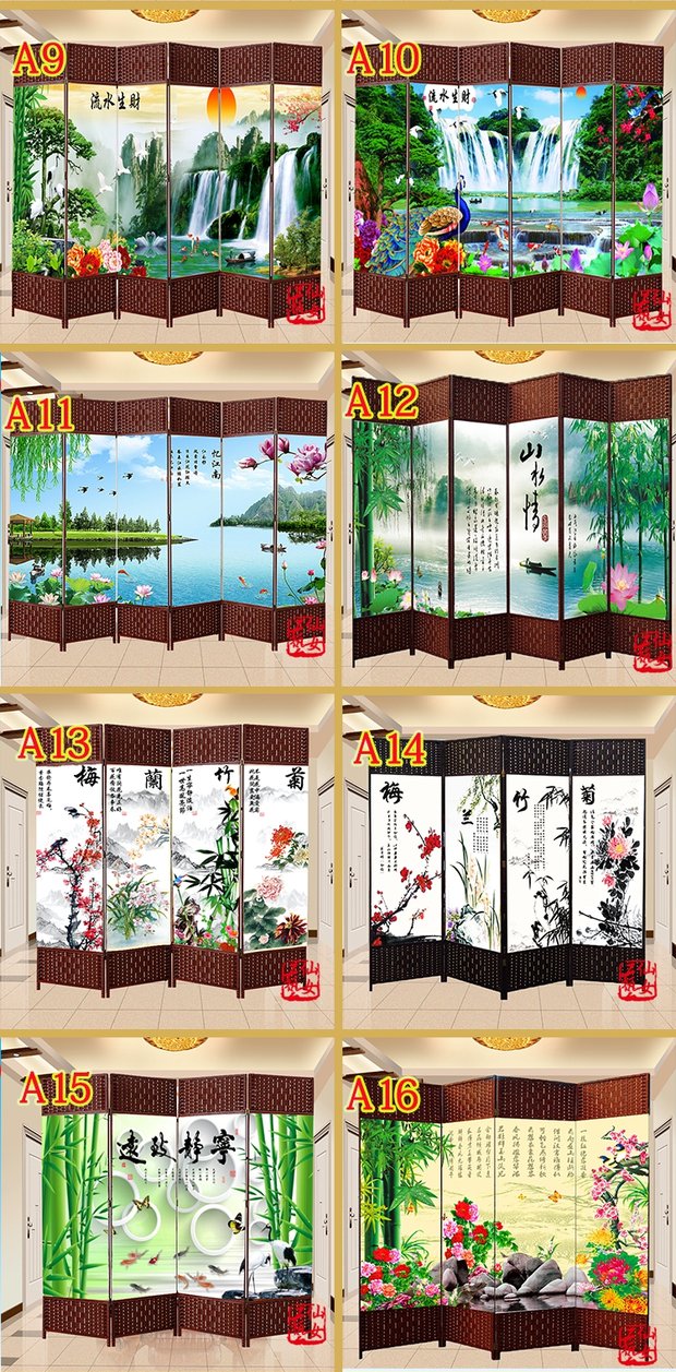 Màn hình phòng khách cỏ màn hình phòng ngủ khách sạn phân vùng không thấm nước hai mặt màn hình văn phòng đóng cửa phòng thay đồ - Màn hình / Cửa sổ vach trang tri