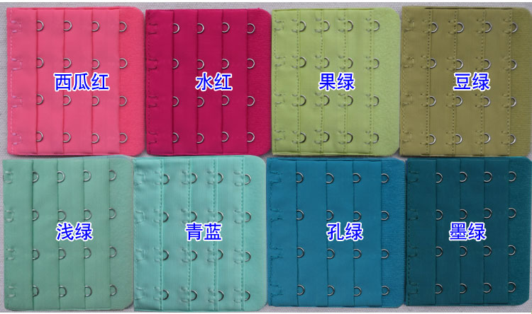 Mua 3 tặng 2 thép không gỉ 4 hàng 4 nút đồ lót lại nút áo ngực khóa khóa dài khóa áo ngực kết nối đồ lót mở rộng khóa móc khóa nới rộng áo ngực