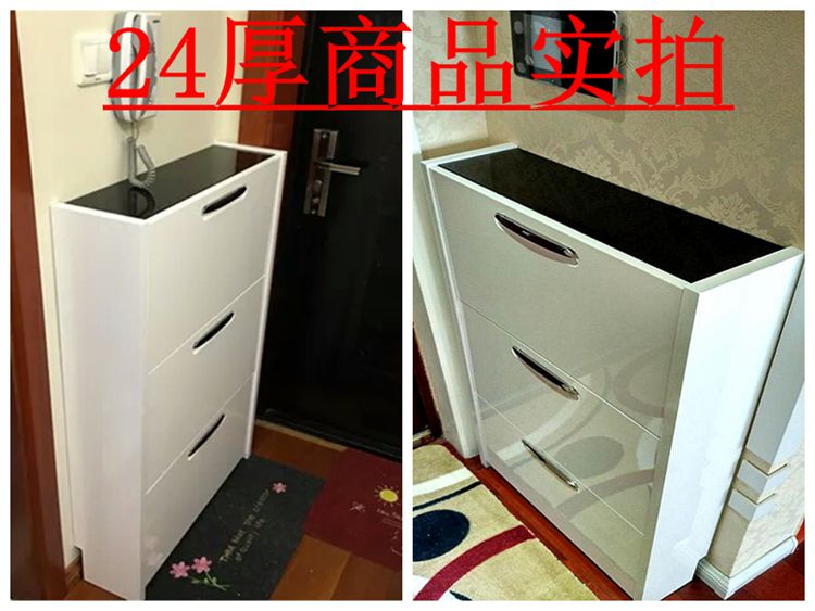 Dump giày dung lượng cao tủ sảnh giày giày 17cm mỏng đơn giản và hiện đại vẽ lắp ráp giày đơn giản - Buồng mẫu tủ quần áo đẹp hiện đại