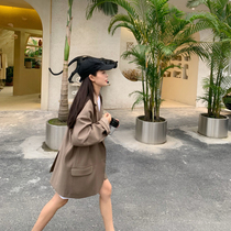 2022 Spring autumn new Korean version loose oversize Western suit jacket with its color wide-range casual suit jacket woman
