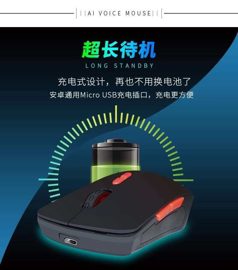 AI Artificial Intelligence voice Wireless Mouse talking typing input search translation voice control office charging mouse