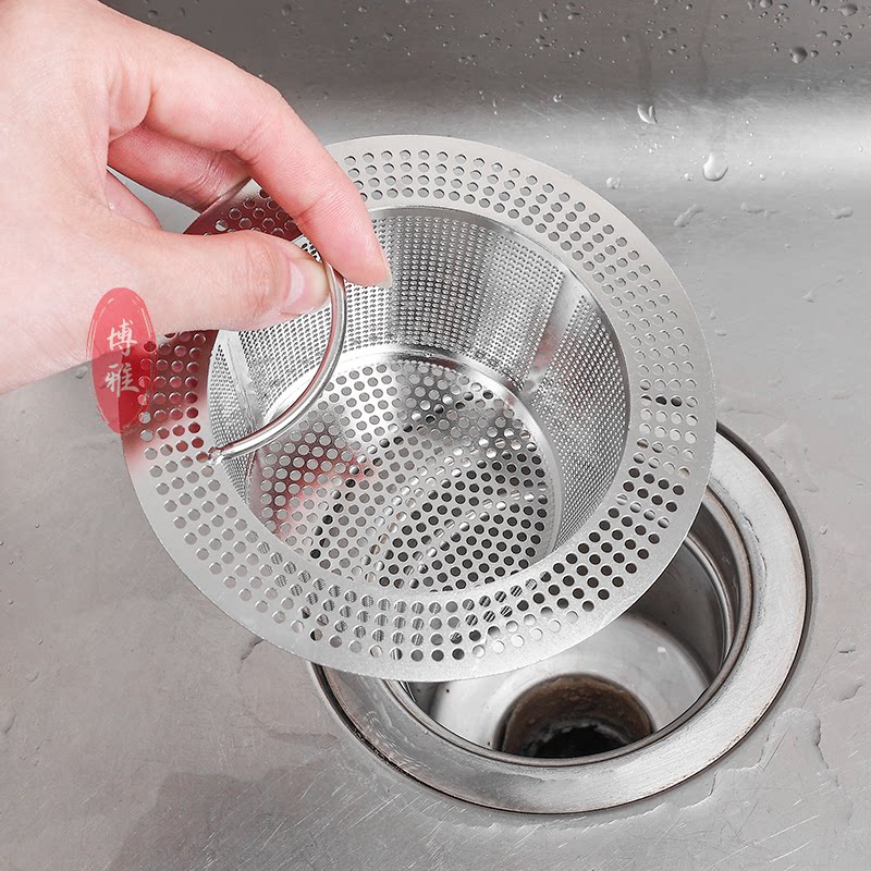 Kitchen sink strainer wash basin funnel sink stainless steel floor drain sewer lift cage lid leak net