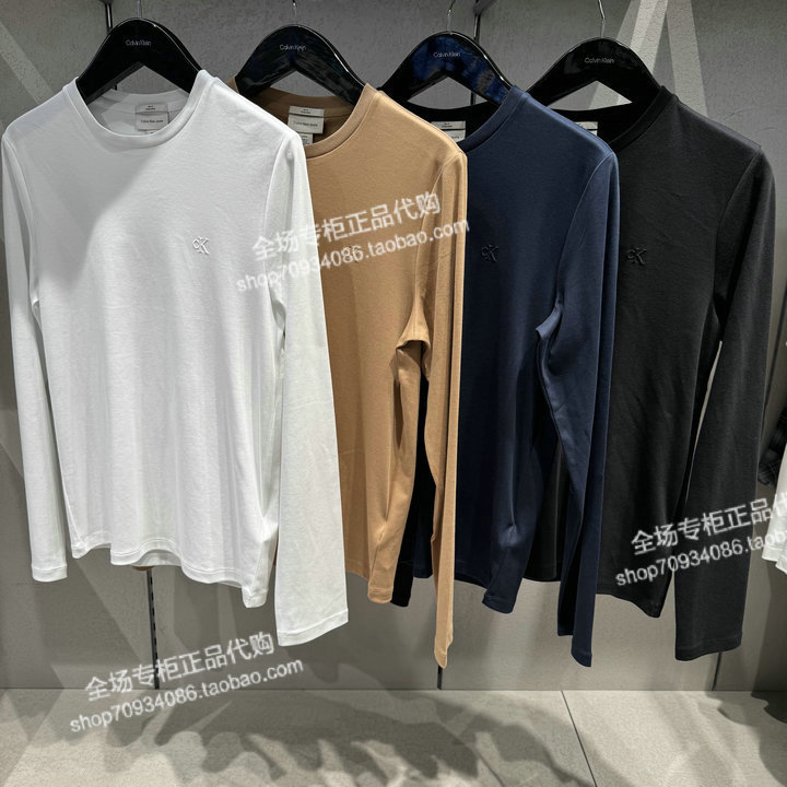 Calvin Klein/Ck Men's Genuine Store Product 2026 Autumn New T-Shirt Top 4Rh268G