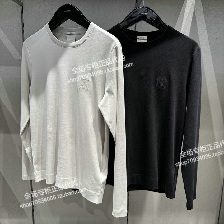 Calvin Klein/Ck Men's Genuine Store Product 2026 Autumn New T-Shirt Top 4Lh808G