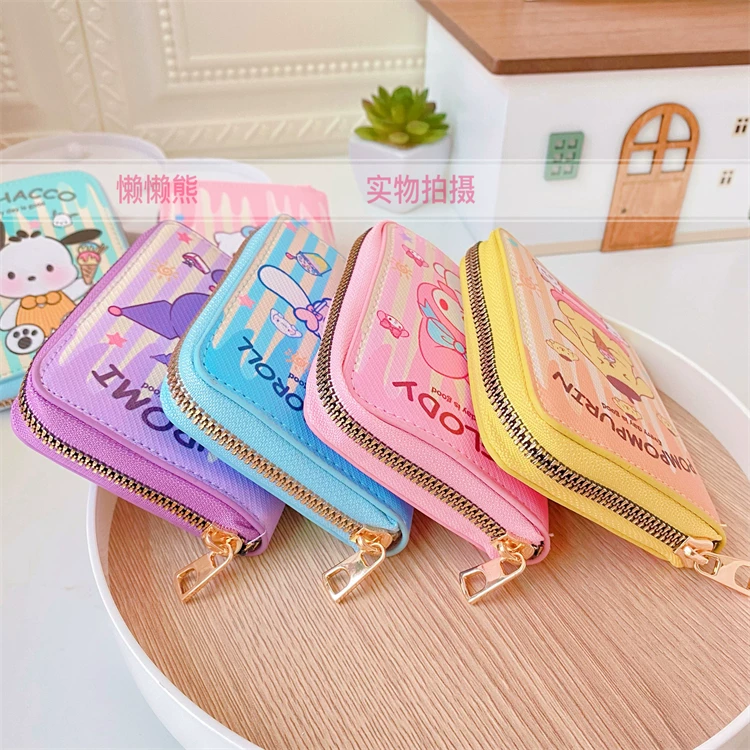 Японский милый мини-кошелек с молнией, монеты, organizer bag