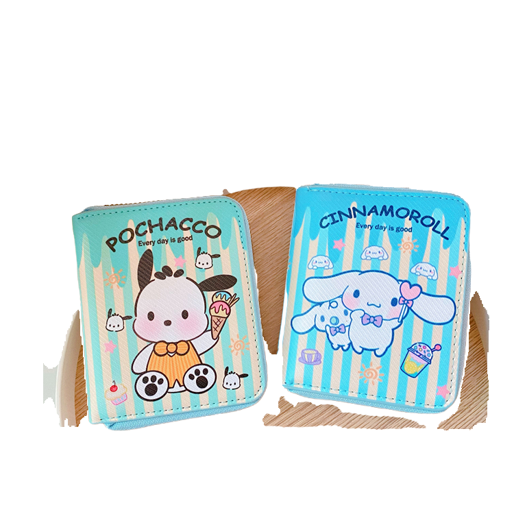 Японский милый мини-кошелек с молнией, монеты, organizer bag