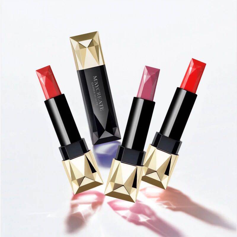 (2 packs) Bodybuilding research maycreate lipstick velvet cream moisturizing moisturizing chopping male color bean paste