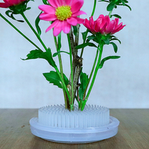 Plastic Sword Mountain Flower Arrangement Needle Suction Cup Transparent Base Flower Inserts Concealed White Day Style Small Original Flow Safety Floral Tool