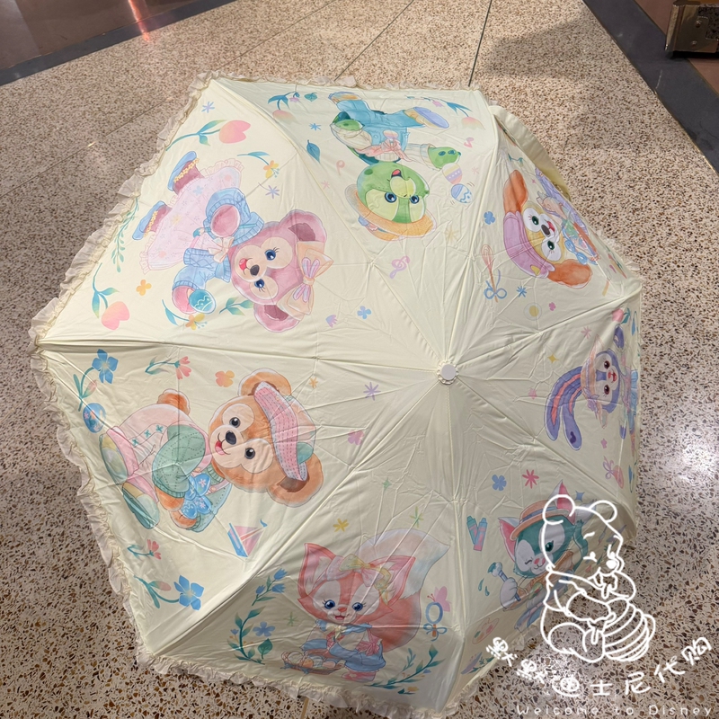 Shanghai Disneyland 2025 Spring Duffy Bear, Kiki, an Ling, Nabelle Cartoon Anime Umbrella
