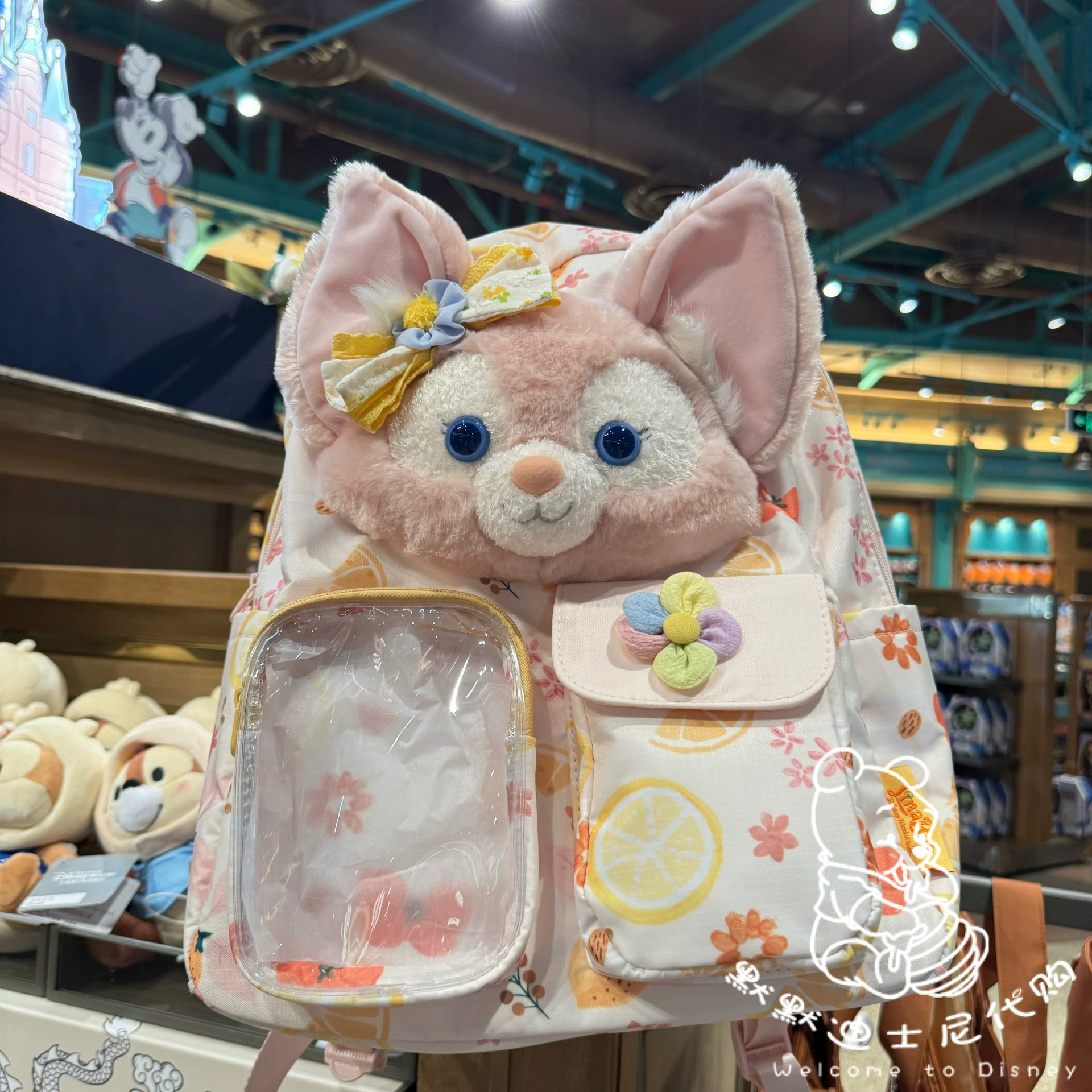 Шанхайский Диснейленд 2024 летний рюкзак Little Fox Lina Belle, школьная сумка, походная сумка