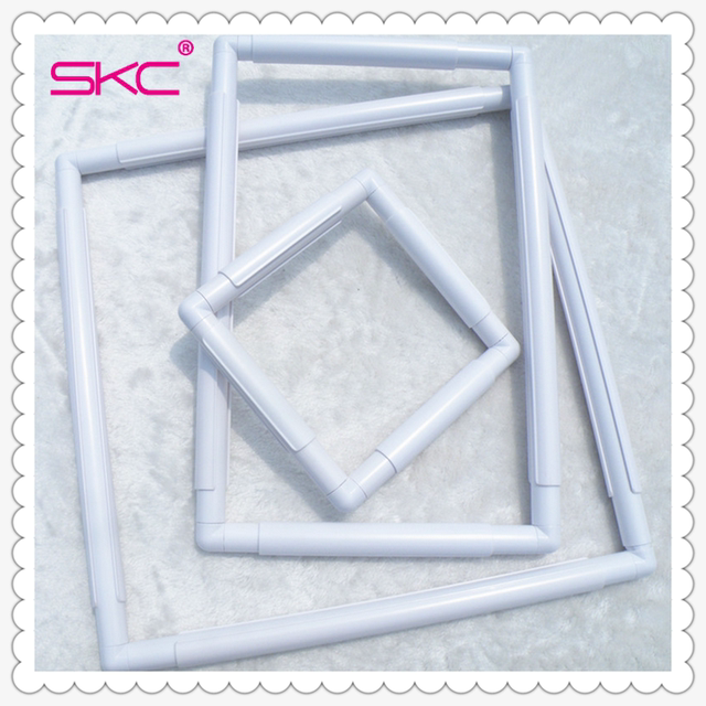 SKC ເຄື່ອງມືຖັກແສ່ວ cross-stitch square clip-on embroidery frame embroidery frame frame 5 ແບບ