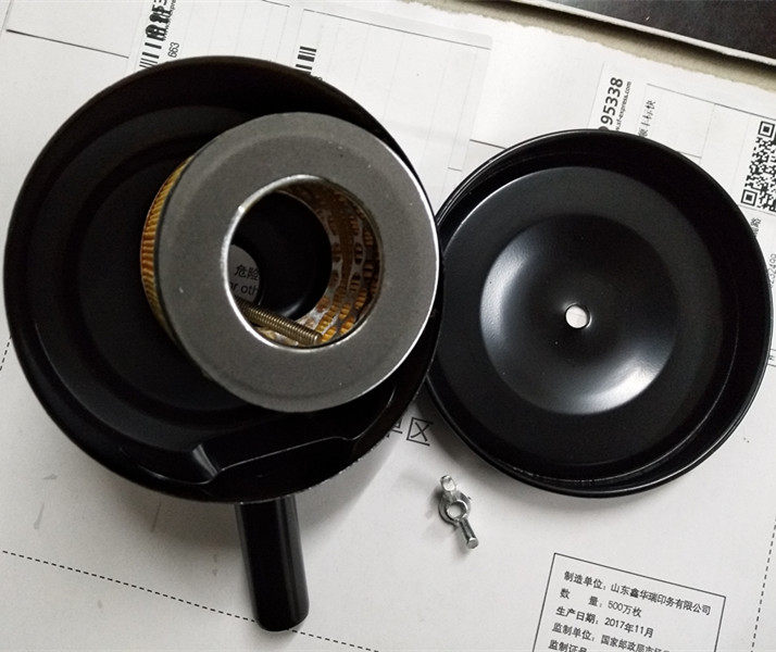 Air compressor handpiece filter iron silencers 7 5KW iron air filter elements 2 2KW 3KW4KW iron filter