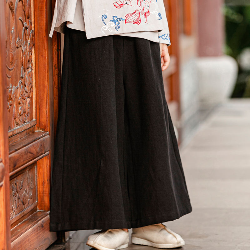 cậu bé chiếc váy Trung Quốc Tang váy trẻ em mùa xuân và mùa thu cải thiện gió Trung Quốc cổ đại váy trẻ em retro quần áo phong cách quốc gia thống nhất trường nhà nước của trẻ em.