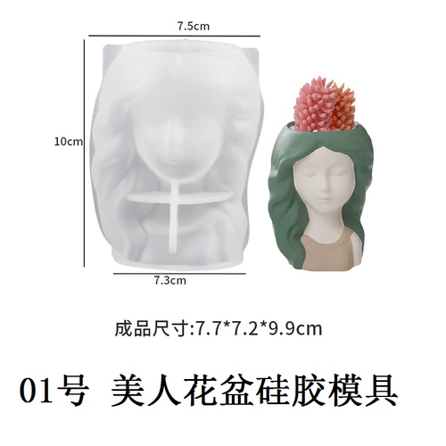 Спящая красавица цветочная красавица маленькая сочная силиконовая плесень D Iy Crystal Glue Portrait Holder Silacone Silicone Flom