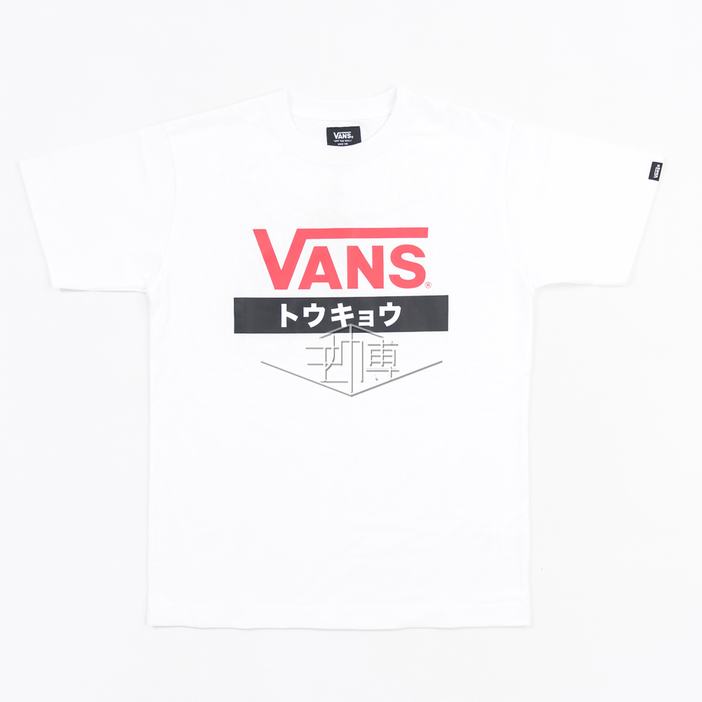 [Spot] VANS Vance TOKYO TEE Đàn ông và phụ nữ vài mô hình T-Shirt ngắn tay Nhật Bản Tokyo phiên bản giới hạn 18SS