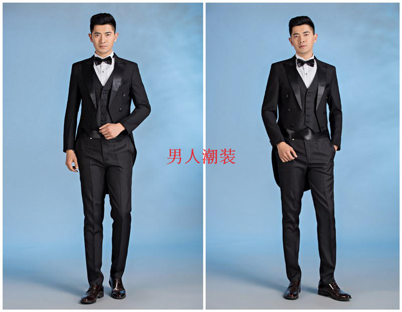 Cao cấp của nam giới tuxedo trang phục sân khấu lệnh điệp khúc phù hợp với tiệc cưới nghệ thuật kiểm tra phù hợp với ăn mặc