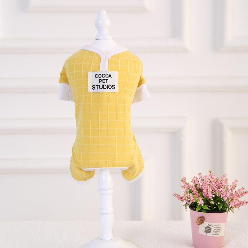 Áo len dệt kim ca cao Hani Jacquard Áo bốn chân Quần áo thú cưng giản dị Teddy VIP Dog Quần áo - Quần áo & phụ kiện thú cưng bộ quần áo thú cưng