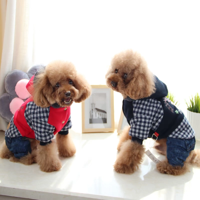 Coco Hani Pet Casual Wear Deer Cotton Áo Bốn chân Teddy Quần áo chó VIP - Quần áo & phụ kiện thú cưng áo dài cho chó