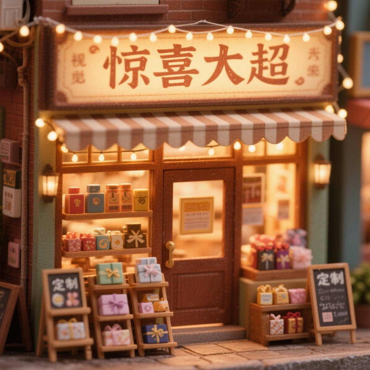 惊喜大超立体相框定制专门店的LOGO