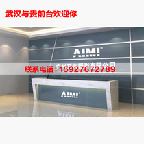 Wuhan and Gui marble paint reception desk Office reception desk Reception desk Cashier V-079